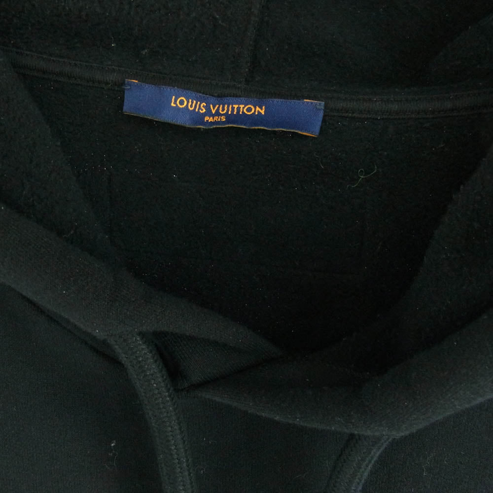 LOUIS VUITTON ルイ・ヴィトン 22SS RM221 IHN HMY78W Amen Break フロントロゴプリント プルオーバーパーカー ブラック系 L【中古】