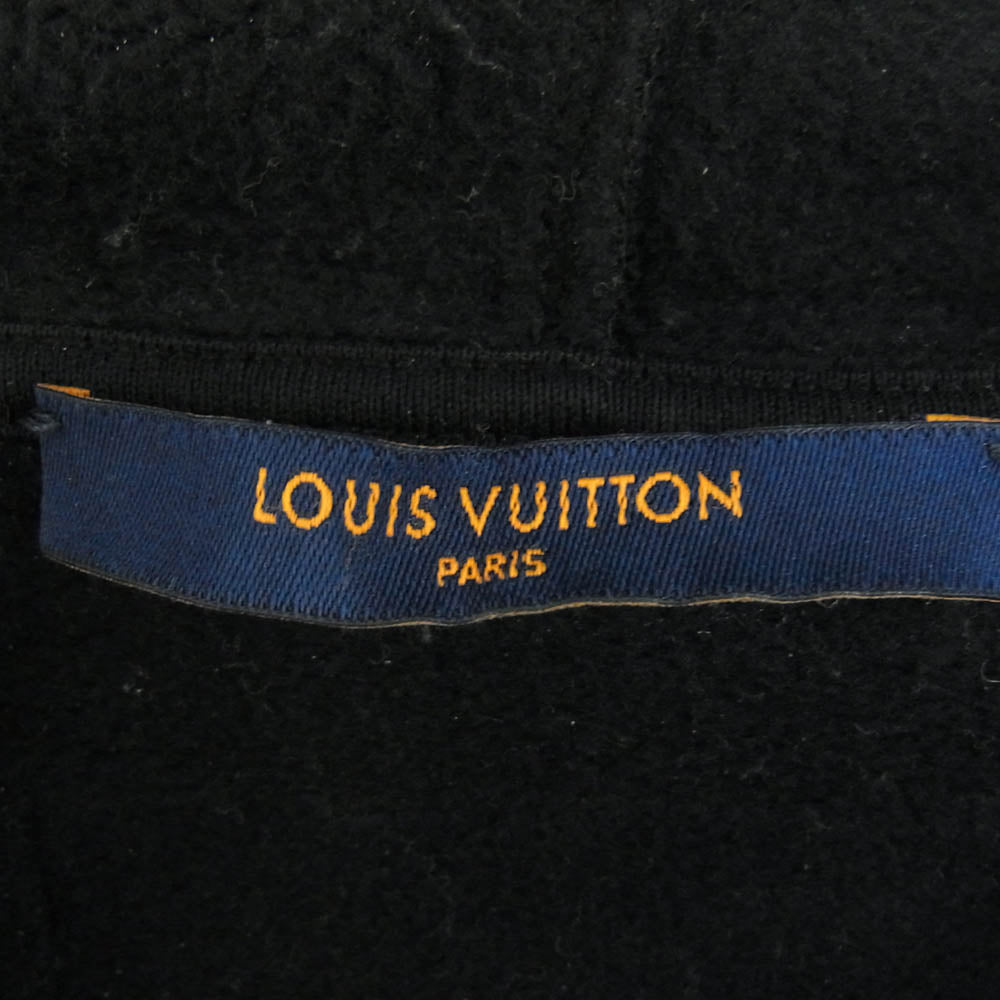 LOUIS VUITTON ルイ・ヴィトン 22SS RM221 IHN HMY78W Amen Break フロントロゴプリント プルオーバーパーカー ブラック系 L【中古】