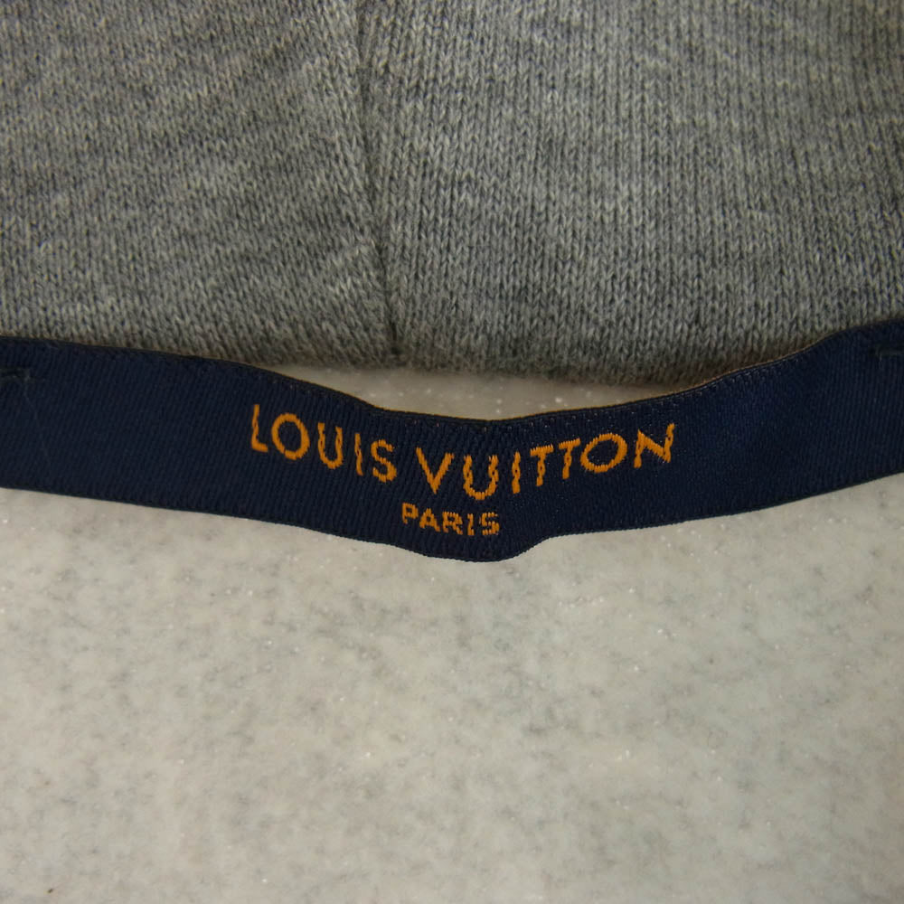 LOUIS VUITTON ルイ・ヴィトン 22AW RM222M UYR HNY24W 3D LV グラフィティエンブロイダード ジップ フーディ パーカー グレー系 L【中古】
