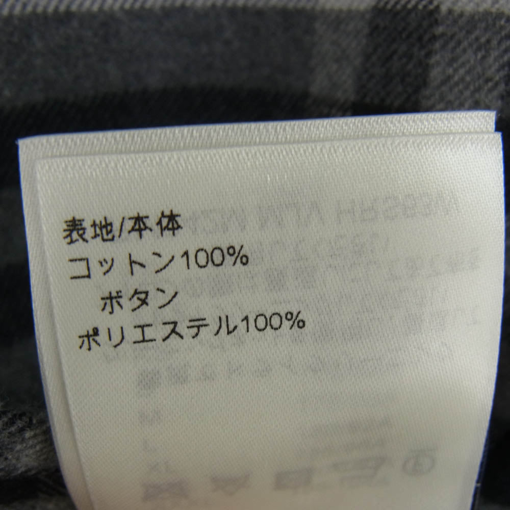 LOUIS VUITTON ルイ・ヴィトン 24AW RM242M MJV HRS63W ロゴプリント ロングスリーブ フランネル 長袖 シャツ グレー系 S【中古】