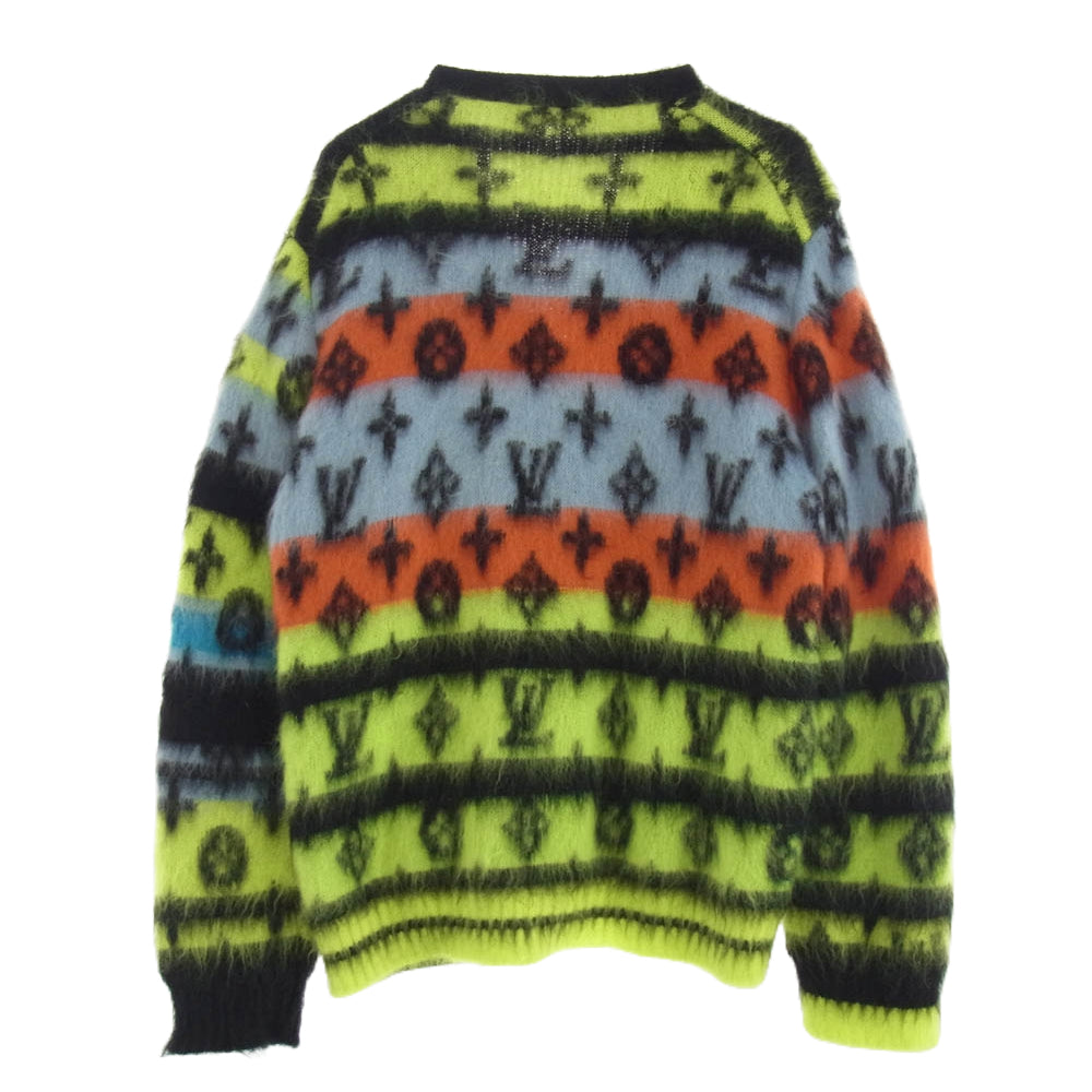 LOUIS VUITTON ルイ・ヴィトン 22AW RM222V NE5 HNN05W Monogram Mohair Cardigan モノグラム ジャギー モヘア カーディガン マルチカラー系 L【中古】