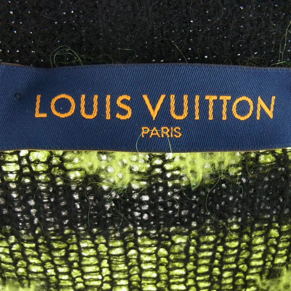 LOUIS VUITTON ルイ・ヴィトン 22AW RM222V NE5 HNN05W Monogram Mohair Cardigan モノグラム ジャギー モヘア カーディガン マルチカラー系 L【中古】