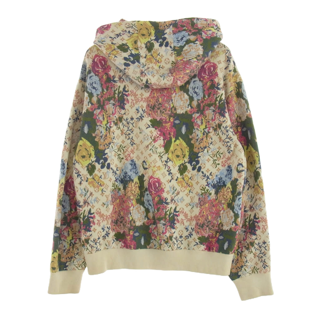 LOUIS VUITTON ルイ・ヴィトン 22AW RM222 ZLW HNN73W モノグラムフラワー ジャガード プルオーバーパーカー フディー マルチカラー系 L【中古】