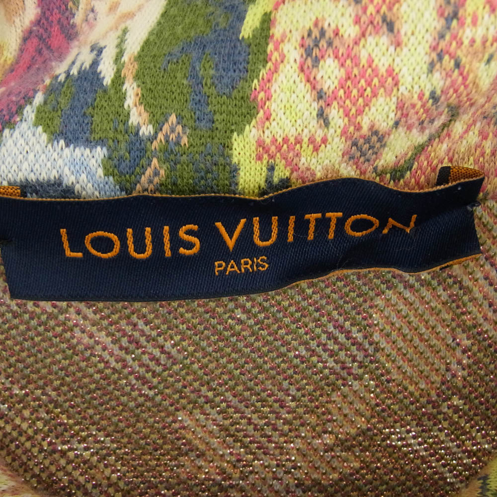 LOUIS VUITTON ルイ・ヴィトン 22AW RM222 ZLW HNN73W モノグラムフラワー ジャガード プルオーバーパーカー フディー マルチカラー系 L【中古】
