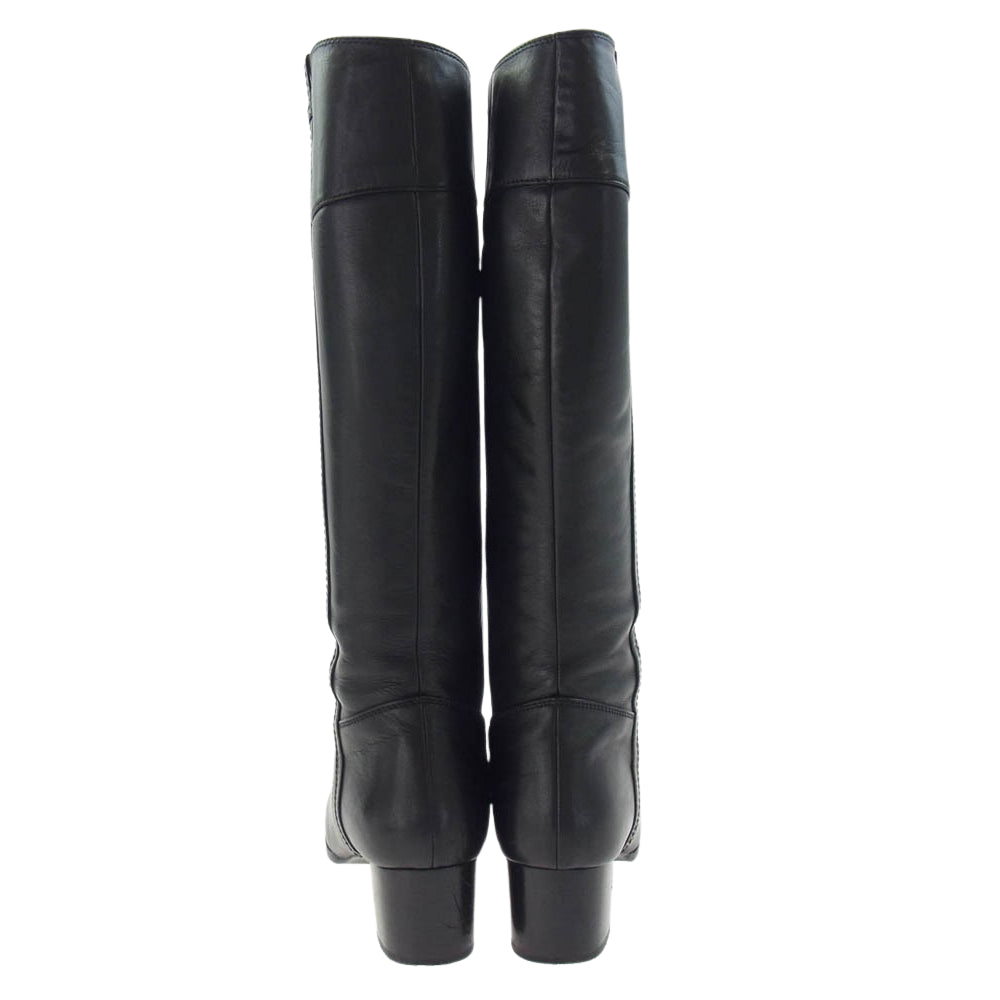 REGAL リーガル ロング レザー ブーツ ブラック系 24.5【中古】