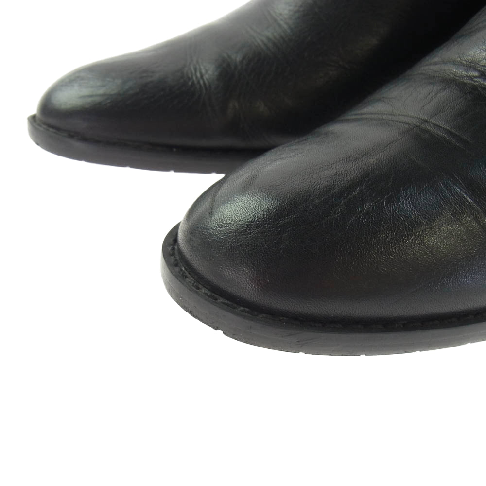 REGAL リーガル ロング レザー ブーツ ブラック系 24.5【中古】