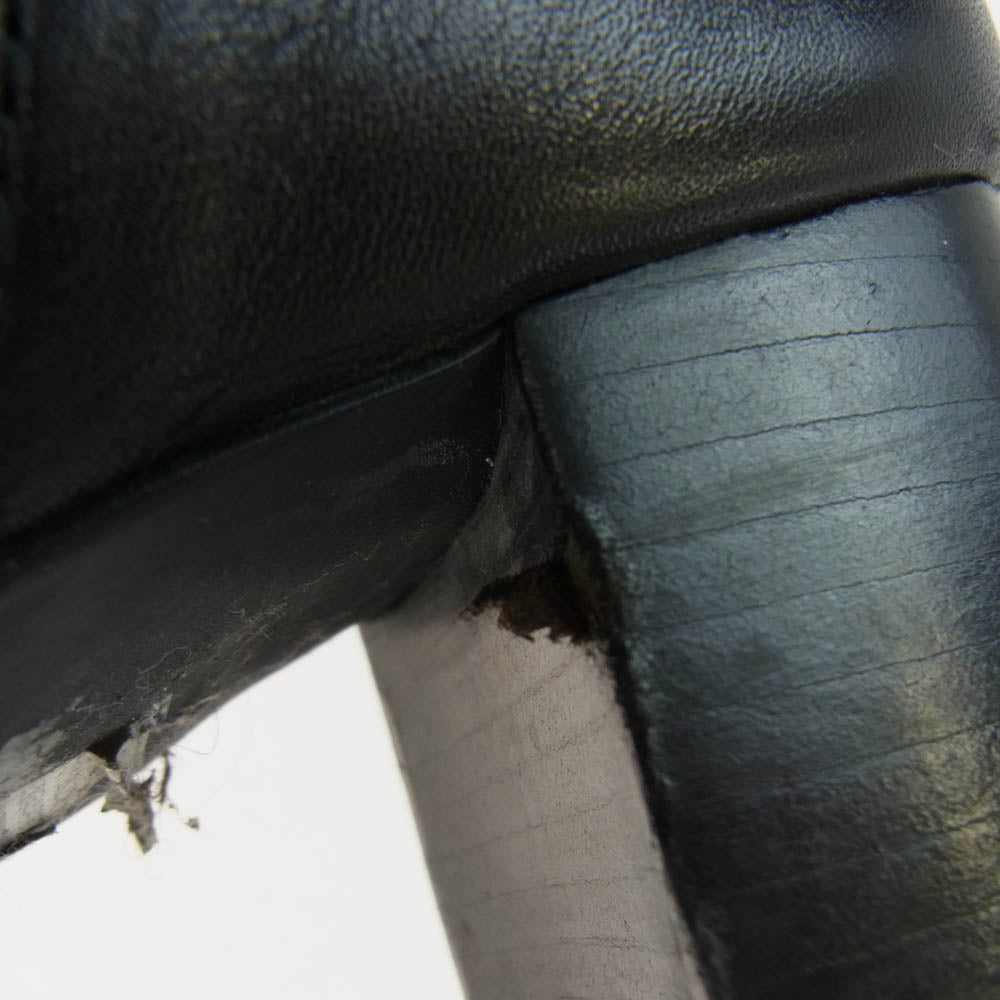 REGAL リーガル ロング レザー ブーツ ブラック系 24.5【中古】