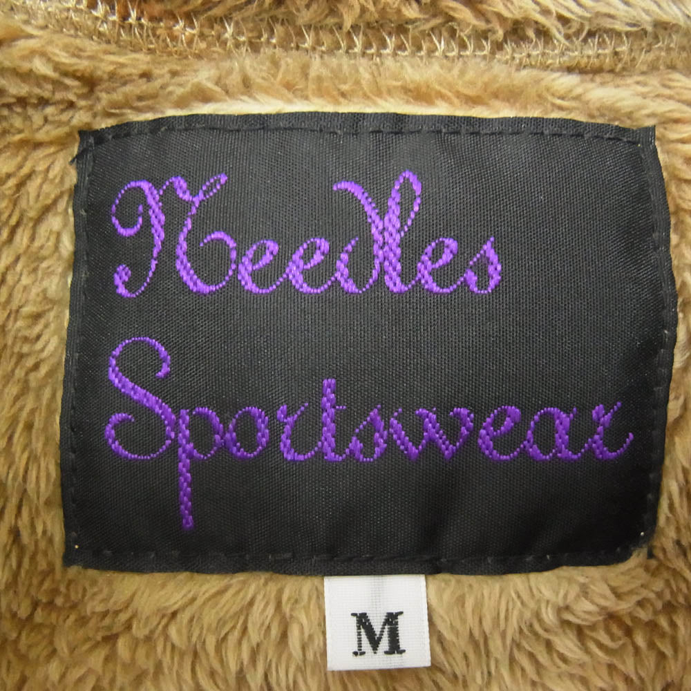 Needles ニードルス MJKA74389 Sportswear スポーツウェア ファー フリース パイピング ジャケット ブラウン系 M【中古】