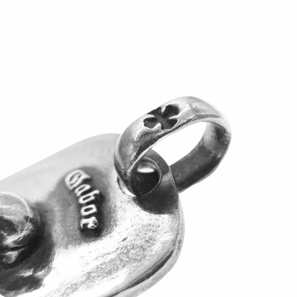 GABOR ガボール GABOR INC USA GIUSA スカル ドッグタグ ペンダントトップ シルバー系【中古】