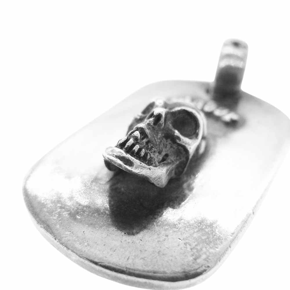 GABOR ガボール GABOR INC USA GIUSA スカル ドッグタグ ペンダントトップ シルバー系【中古】