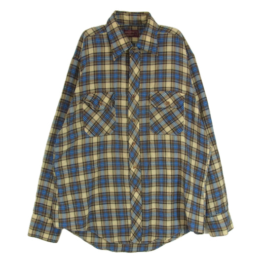 キングスポーツ レギュラーカラー 長袖 チェック シャツ マルチカラー系 L【中古】