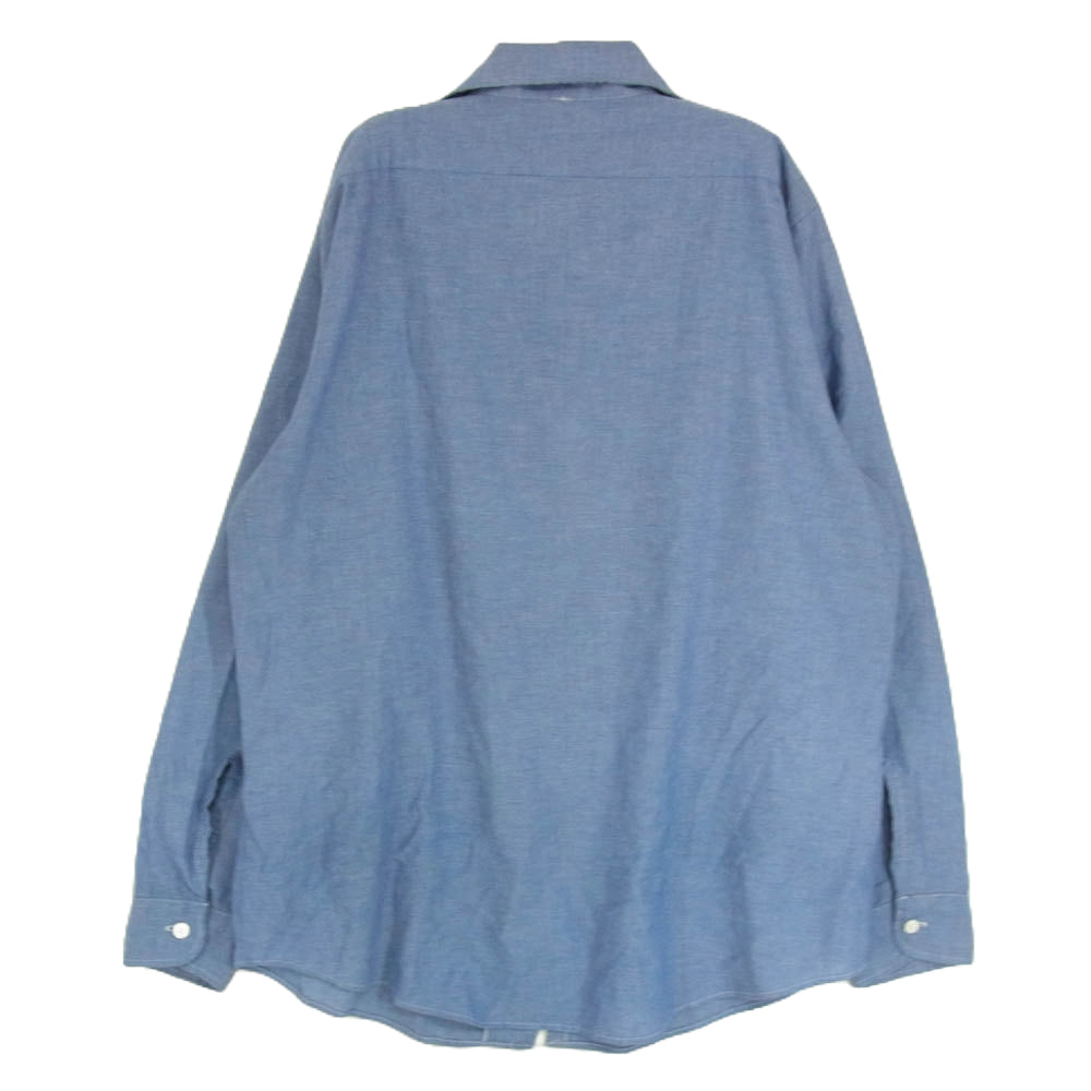 BIG YANK ビッグヤンク 70s 長袖 ワーク シャツ ブルー系 サイズ表記無【中古】
