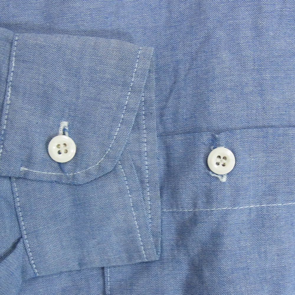 BIG YANK ビッグヤンク 70s 長袖 ワーク シャツ ブルー系 サイズ表記無【中古】