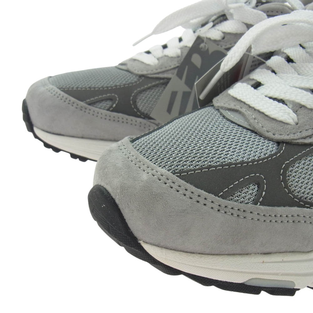 NEW BALANCE ニューバランス MR993GL USA製 スエード ローカット スニーカー グレー系 26.5cm【極上美品】【中古】