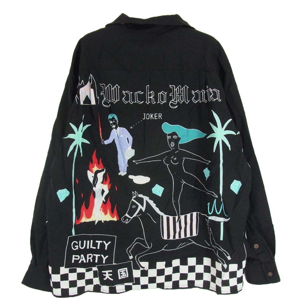 WACKO MARIA ワコマリア 23AW 23FW-WMO-ML07 VIETNAM JACKET 世界平和プロジェクト ベトナム 長袖 シャツ ジャケット ブラック系 L【中古】