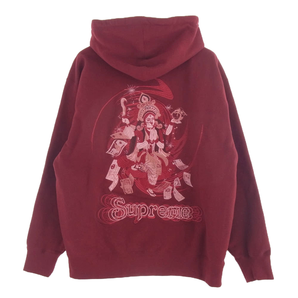 Supreme シュプリーム 22AW Lakshmi Zip Up Hooded Sweatshirt Cardinal ラクシュミ ジップアップ フーデッド スウェットシャツ フーディ パーカー エンジ系 XL【中古】