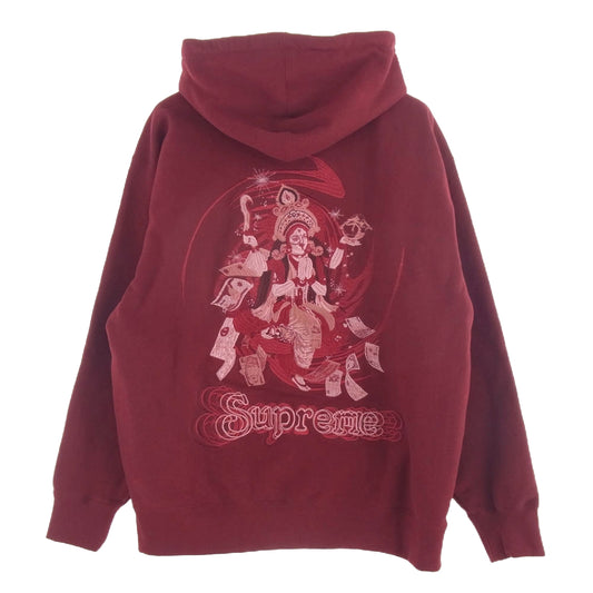 Supreme シュプリーム 22AW Lakshmi Zip Up Hooded Sweatshirt Cardinal ラクシュミ ジップアップ フーデッド スウェットシャツ フーディ パーカー エンジ系 XL【中古】