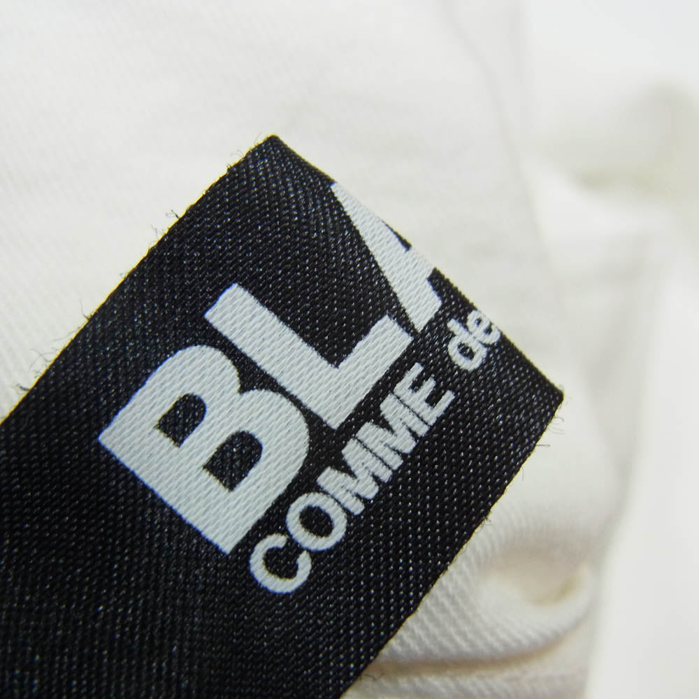 BLACK COMME des GARCONS ブラックコムデギャルソン AD2020 1G-P028 エステル ワイド ストレート スラックス パンツ ホワイト系 XL【中古】