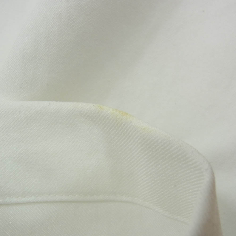 BLACK COMME des GARCONS ブラックコムデギャルソン AD2020 1G-P028 エステル ワイド ストレート スラックス パンツ ホワイト系 XL【中古】