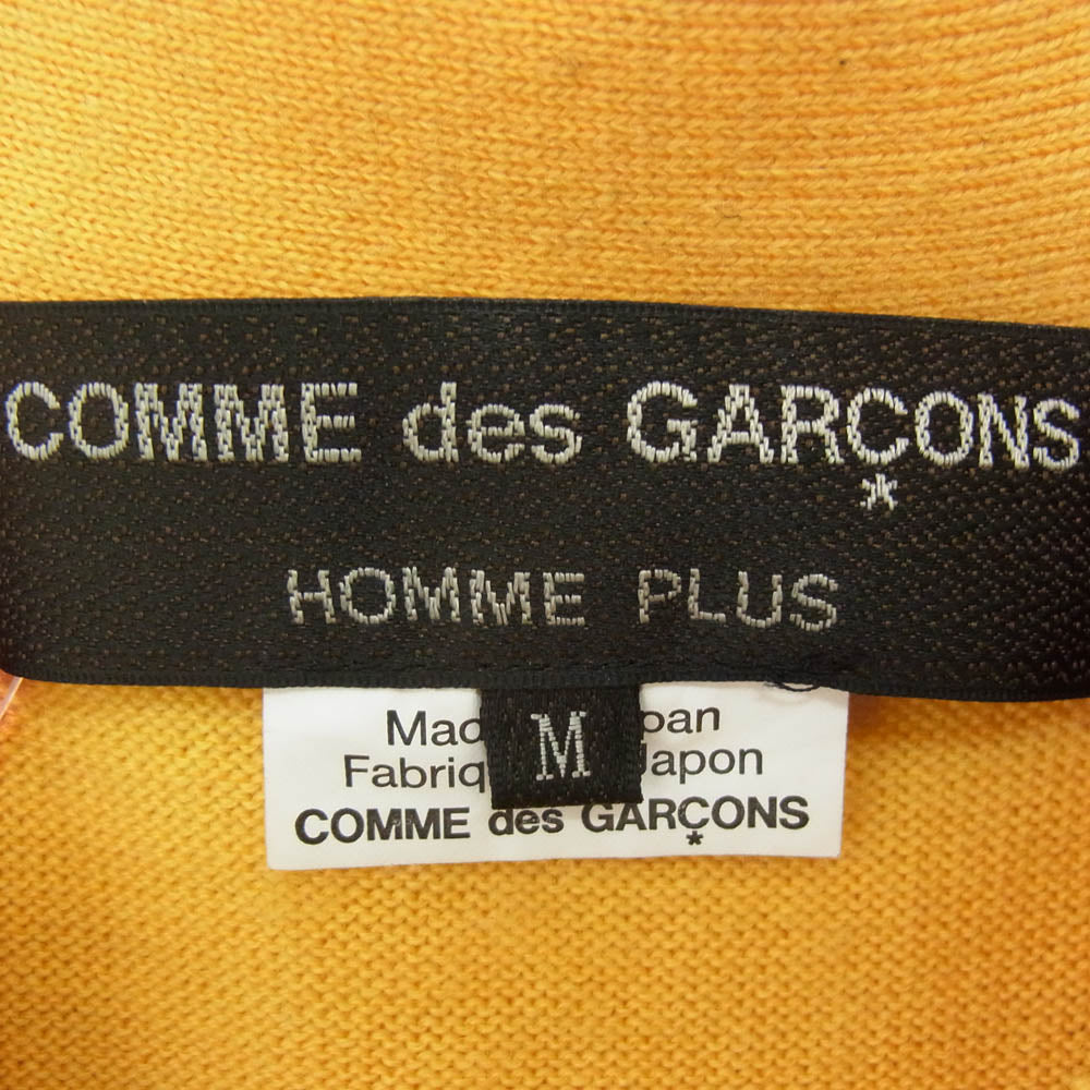 COMME des GARCONS HOMME PLUS コムデギャルソンオムプリュス 23SS PK-N004 アーガイル柄 ニット ベスト イエロー系 M【中古】
