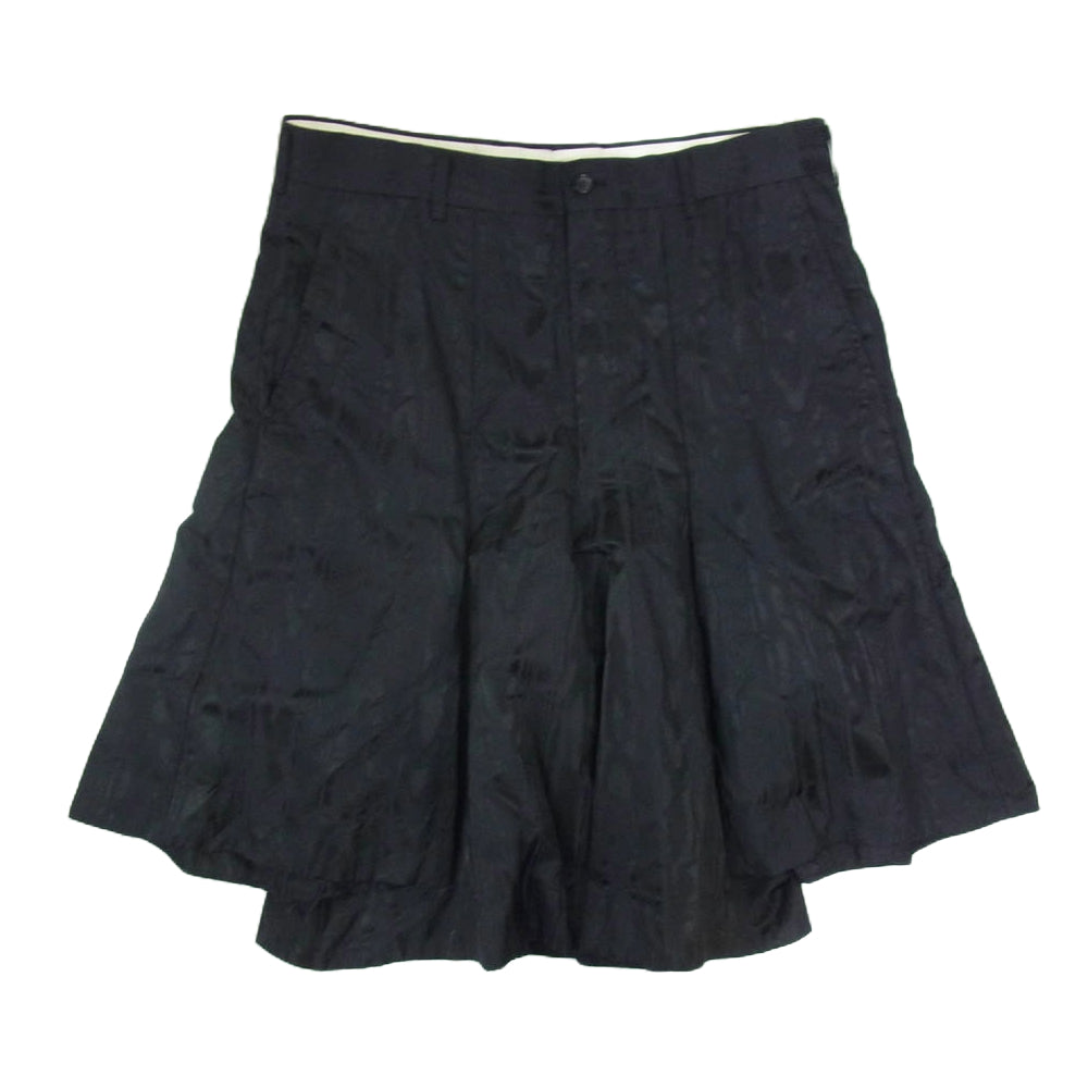 COMME des GARCONS HOMME PLUS コムデギャルソンオムプリュス 23AW PL-P046 ジオメトリック ナイロン レイヤード ショーツ ハーフパンツ ブラック系 M【中古】