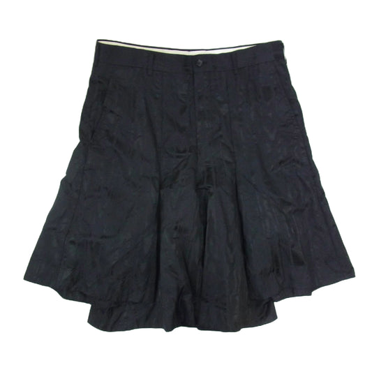 COMME des GARCONS HOMME PLUS コムデギャルソンオムプリュス 23AW PL-P046 ジオメトリック ナイロン レイヤード ショーツ ハーフパンツ ブラック系 M【中古】