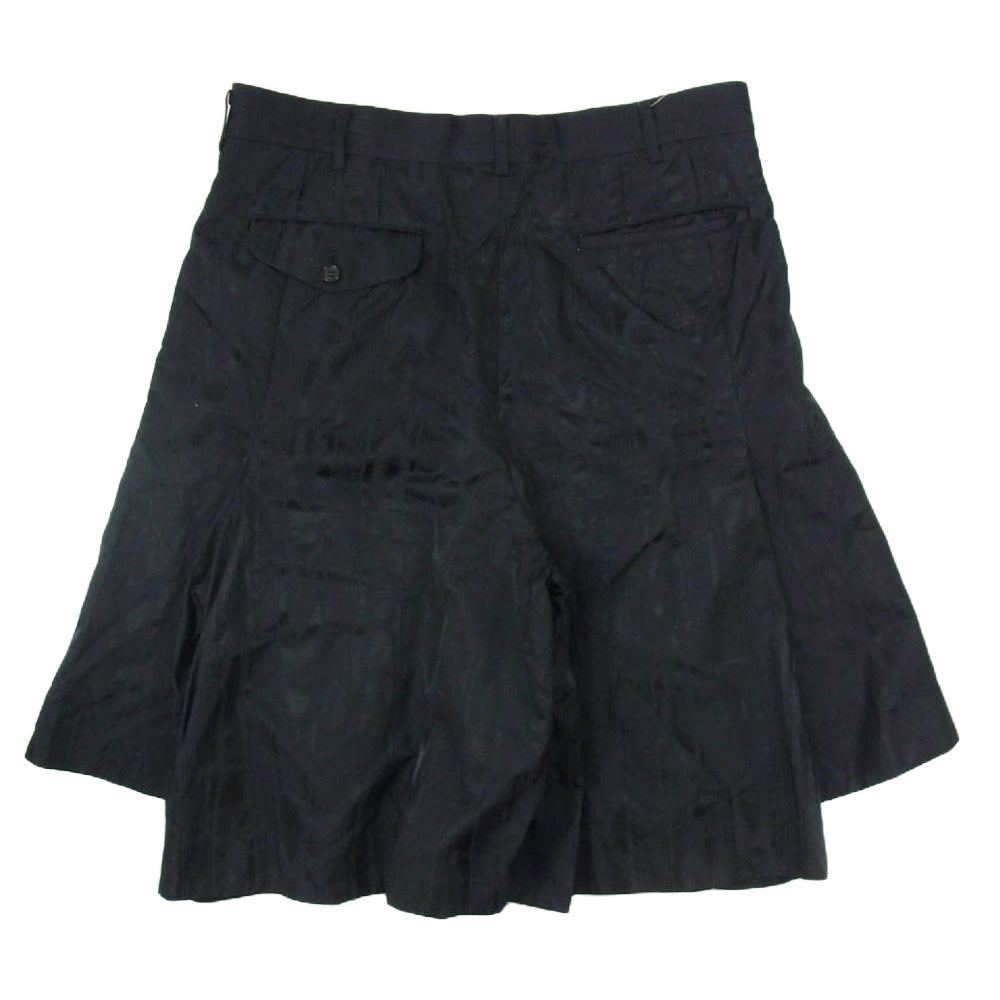 COMME des GARCONS HOMME PLUS コムデギャルソンオムプリュス 23AW PL-P046 ジオメトリック ナイロン レイヤード ショーツ ハーフパンツ ブラック系 M【中古】