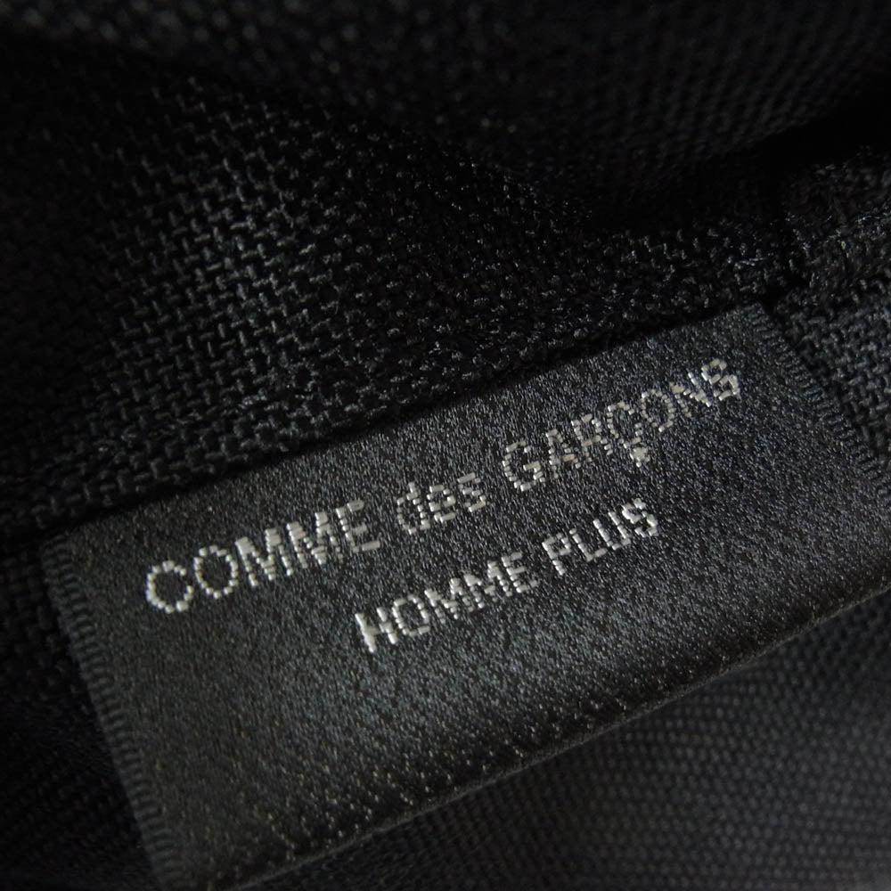 COMME des GARCONS HOMME PLUS コムデギャルソンオムプリュス 23SS PZ-K205 背面レザー 切り替え ナイロン バックパック リュック ブラック系【新古品】【未使用】【中古】