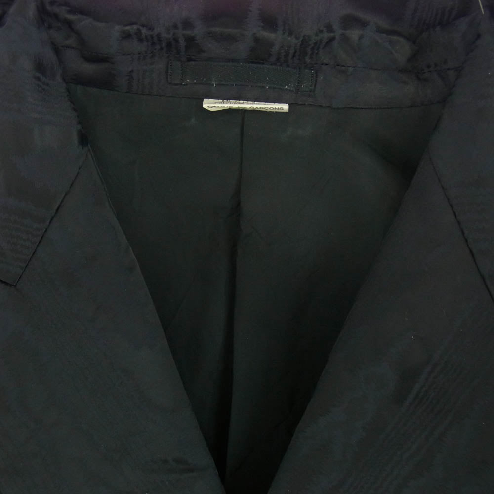 COMME des GARCONS HOMME PLUS コムデギャルソンオムプリュス 23AW PL-J039 ジオメトリック ダブルブレスト テーラード ケープ ポンチョ ジャケット ブラック系 M【中古】