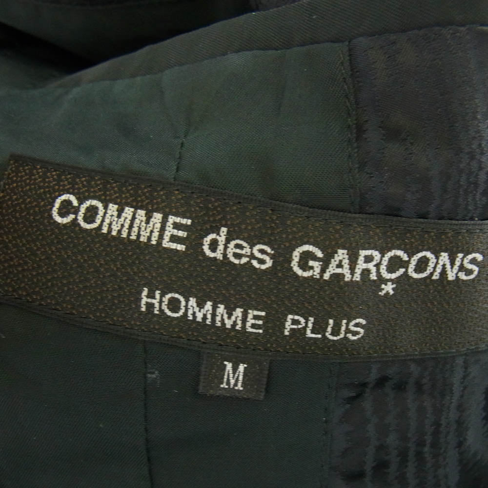 COMME des GARCONS HOMME PLUS コムデギャルソンオムプリュス 23AW PL-J039 ジオメトリック ダブルブレスト テーラード ケープ ポンチョ ジャケット ブラック系 M【中古】
