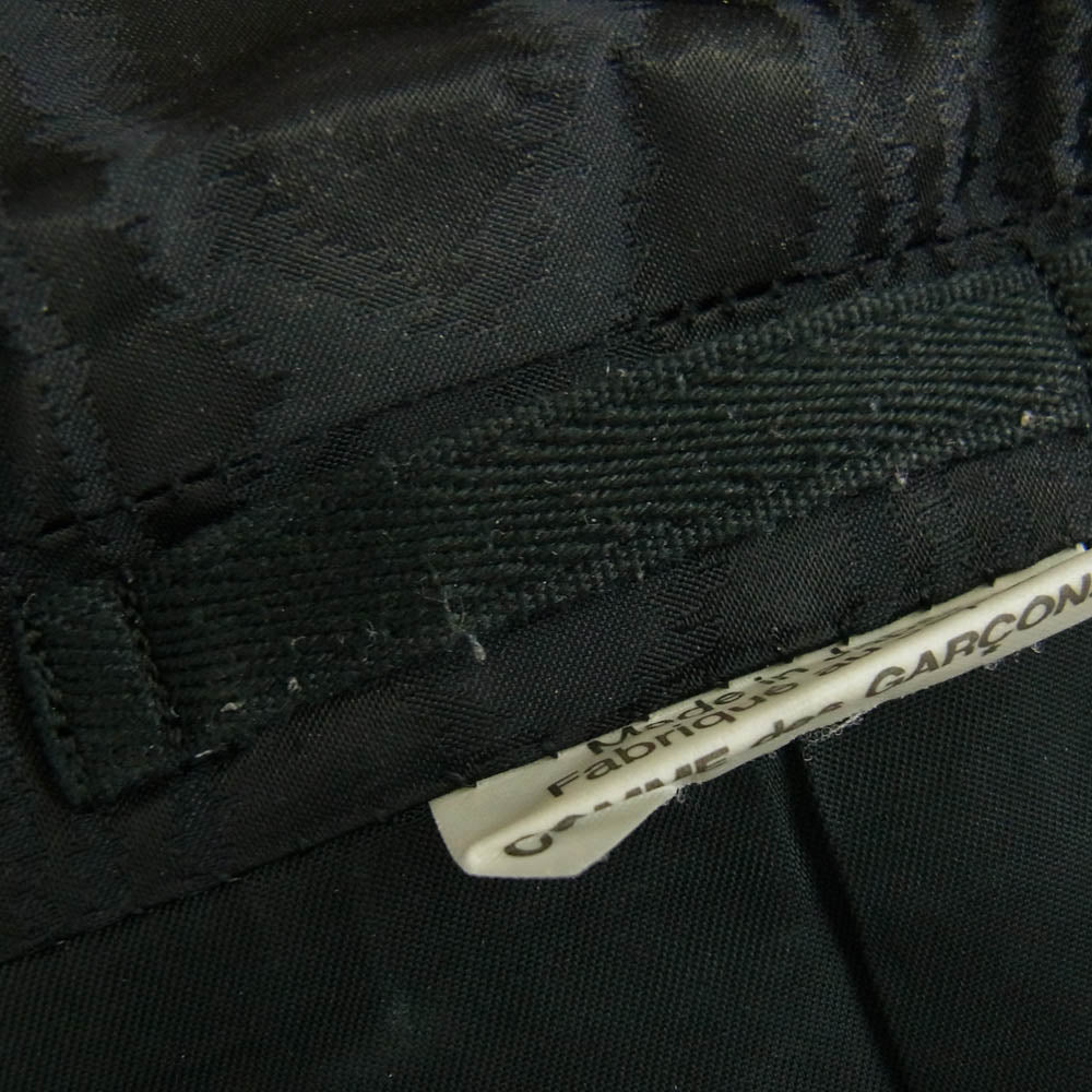 COMME des GARCONS HOMME PLUS コムデギャルソンオムプリュス 23AW PL-J039 ジオメトリック ダブルブレスト テーラード ケープ ポンチョ ジャケット ブラック系 M【中古】