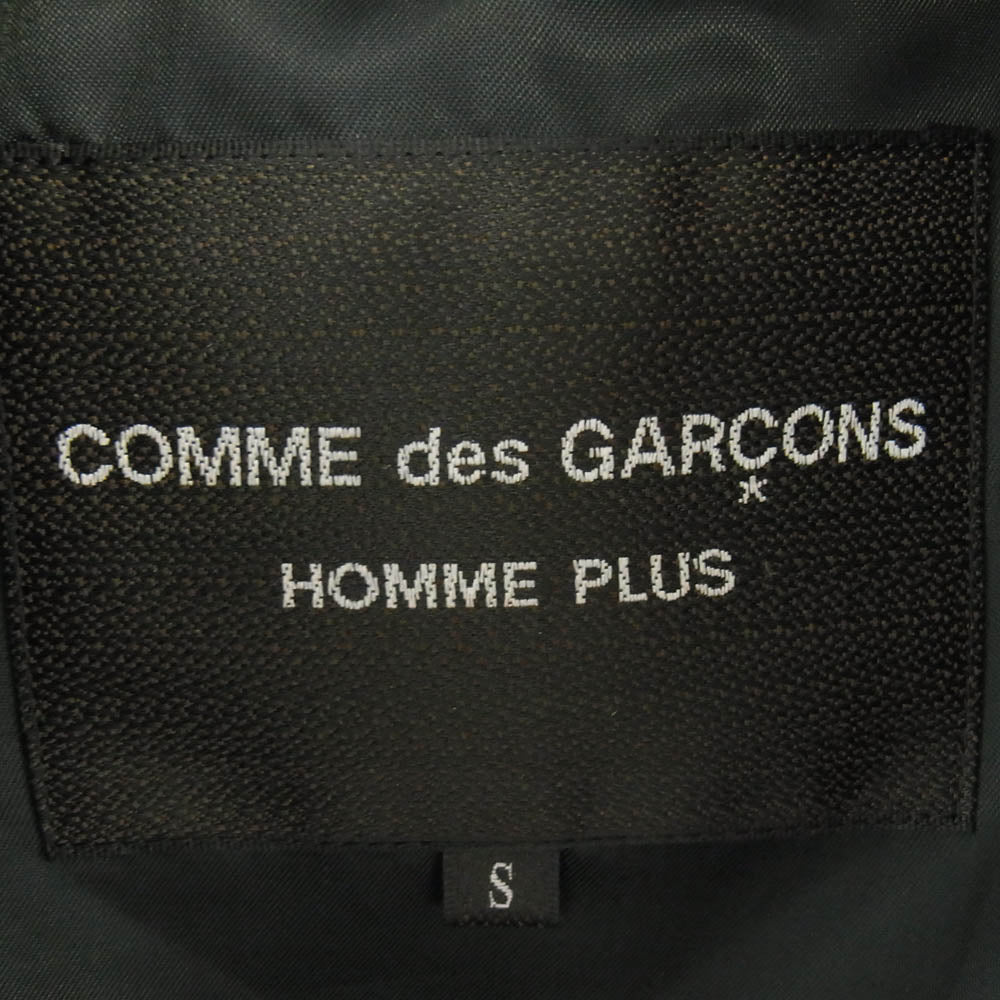 COMME des GARCONS HOMME PLUS コムデギャルソンオムプリュス 23SS PK-C002 ワイヤー入り サイドスリット ウール トレンチコート ブラック系 S【新古品】【未使用】【中古】