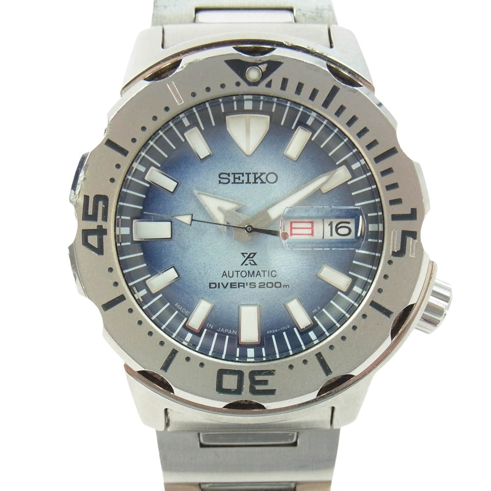 SEIKO セイコー PROSPEX DiverScuba SBDY105 SAVE THE OCEAN SPECIAL Edition プロスペックス セイブザオーシャン スペシャルエディション SS 自動巻き 腕時計 ブルー系 シルバー系【中古】