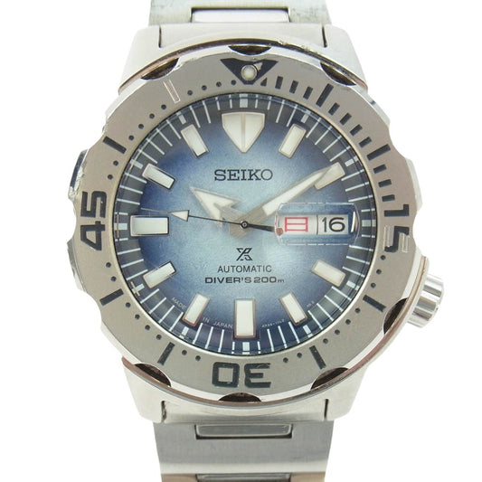SEIKO セイコー PROSPEX DiverScuba SBDY105 SAVE THE OCEAN SPECIAL Edition プロスペックス セイブザオーシャン スペシャルエディション SS 自動巻き 腕時計 ブルー系 シルバー系【中古】