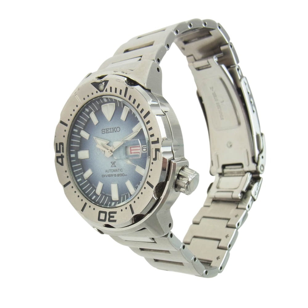 SEIKO セイコー PROSPEX DiverScuba SBDY105 SAVE THE OCEAN SPECIAL Edition プロスペックス セイブザオーシャン スペシャルエディション SS 自動巻き 腕時計 ブルー系 シルバー系【中古】