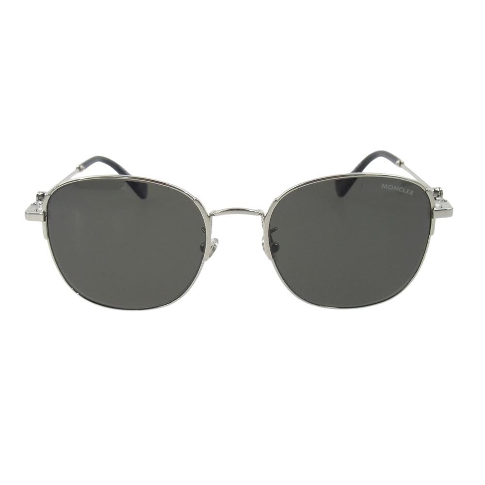 MONCLER モンクレール ML0181-D 16D polarized サングラス レンズ：ブラック系　フレーム：シルバー系ブラック系【中古】