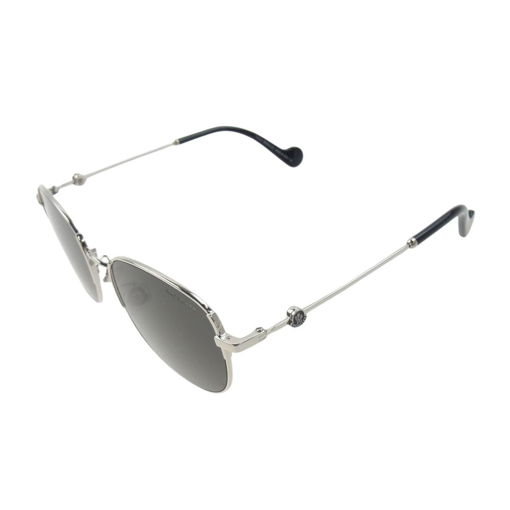 MONCLER モンクレール ML0181-D 16D polarized サングラス レンズ：ブラック系　フレーム：シルバー系ブラック系【中古】