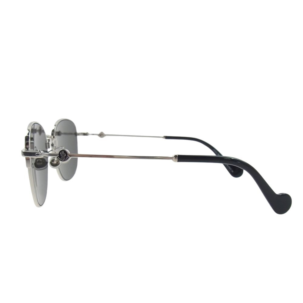 MONCLER モンクレール ML0181-D 16D polarized サングラス レンズ：ブラック系　フレーム：シルバー系ブラック系【中古】