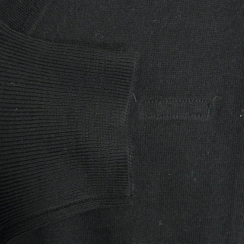 BURBERRY バーバリー 4023178 001 V NECK KNIT エクストラファインメリノウール Ｖネック ニット セーター ブラック系 L【極上美品】【中古】