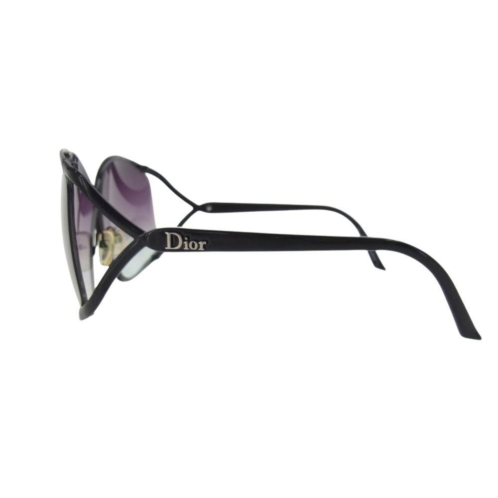 Christian Dior クリスチャンディオール グラデーション バタフライ サングラス アイウェア ブラック系 67□03【中古】