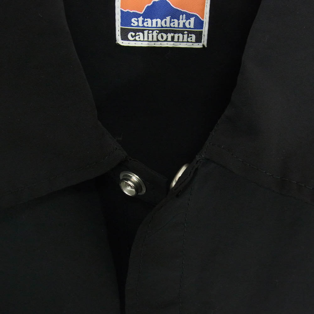 STANDARD CALIFORNIA スタンダードカリフォルニア ワッペンデザイン コーチ ジャケット ブラック系 M【中古】