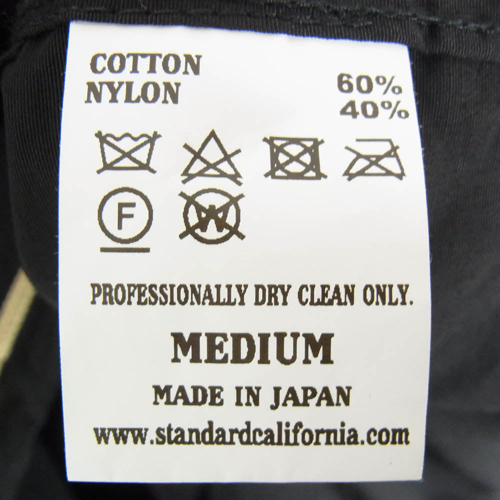 STANDARD CALIFORNIA スタンダードカリフォルニア ワッペンデザイン コーチ ジャケット ブラック系 M【中古】