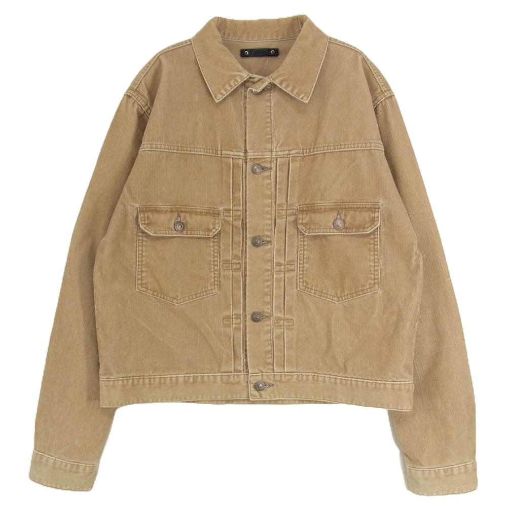 MINEDENIM マインデニム 22AW 2209-8003-60-022 Corduroy Trucker JKT コーデュロイ トラッカー ジャケット ブラウン系 2【中古】