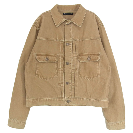 MINEDENIM マインデニム 22AW 2209-8003-60-022 Corduroy Trucker JKT コーデュロイ トラッカー ジャケット ブラウン系 2【中古】
