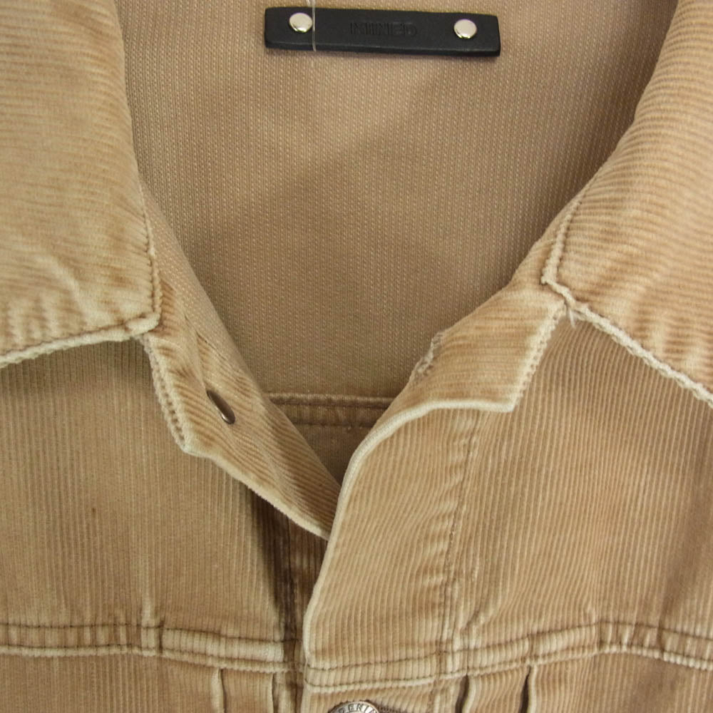 MINEDENIM マインデニム 22AW 2209-8003-60-022 Corduroy Trucker JKT コーデュロイ トラッカー ジャケット ブラウン系 2【中古】