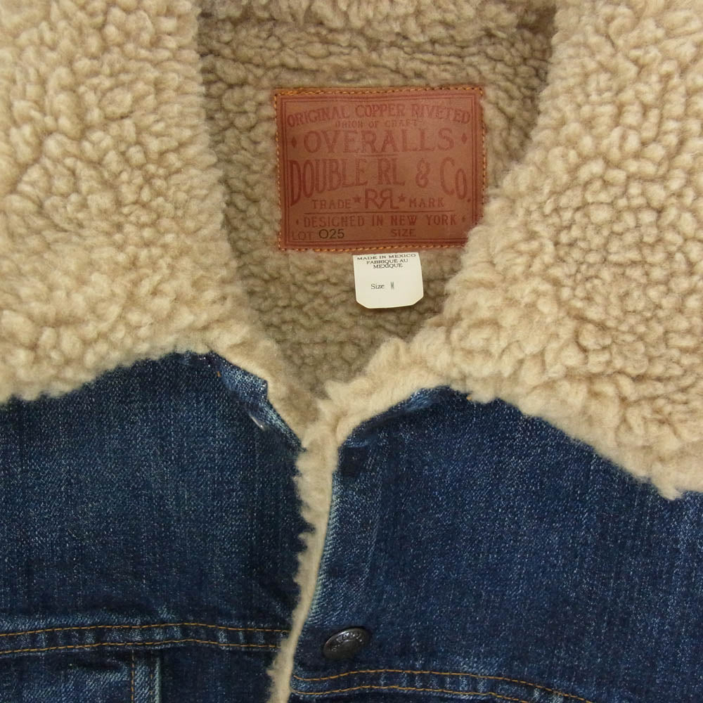 RRL ダブルアールエル O25 デニム ボア ランチ ジャケット インディゴブルー系 M【美品】【中古】