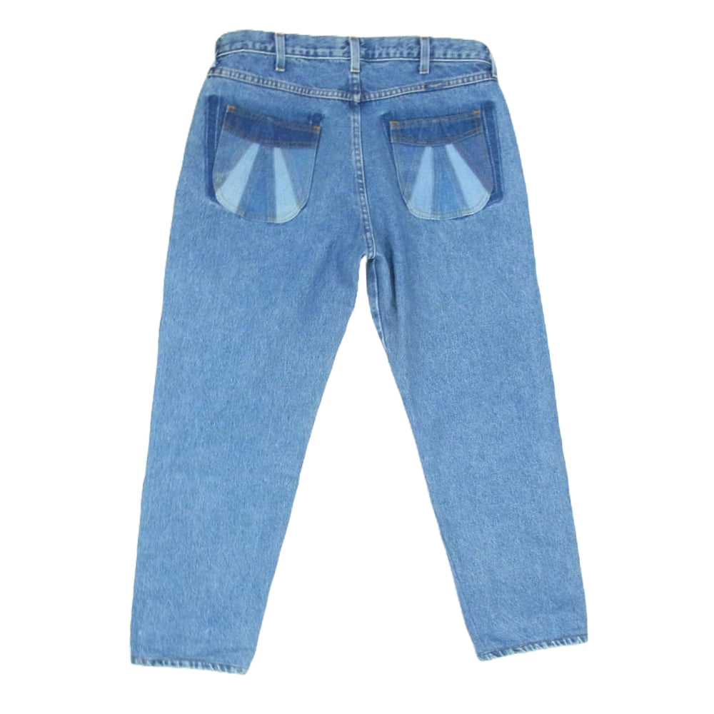 ナスングワム SUNRISE PANTS リメイク サンライズ デニム パンツ インディゴブルー系 L【中古】