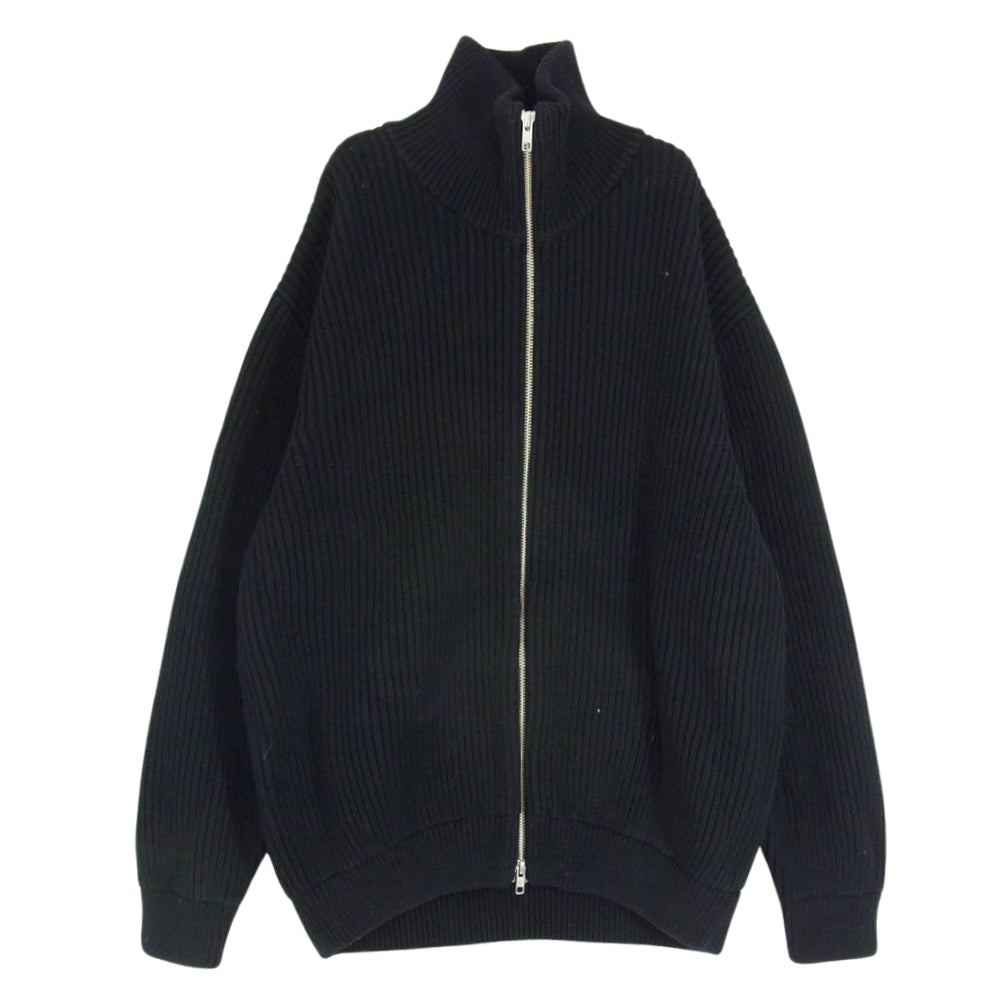 ダン Drivers Knit sweater ドライバーズ ニット セーター ジップアップ ブラック系 M【中古】