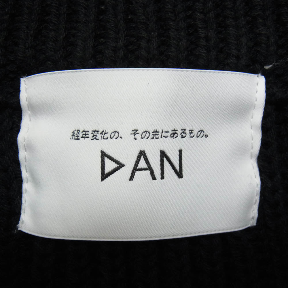 ダン Drivers Knit sweater ドライバーズ ニット セーター ジップアップ ブラック系 M【中古】