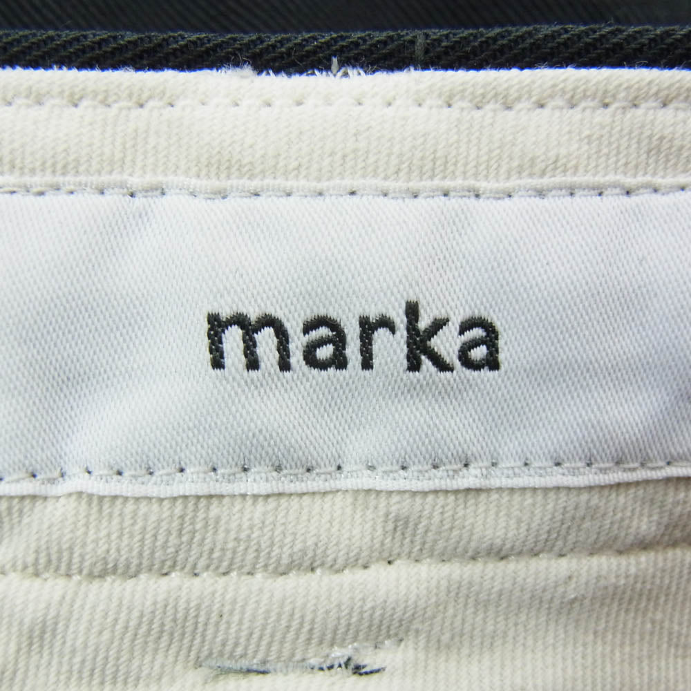 marka マーカ M24D05PT01C ORGANIC COTTON GABARDINE U.S.ARMY CHINO TROUSERS オーガニックコットン強撚ギャバ U.S.アーミー チノ トラウザーズ パンツ ブラック系 1【中古】